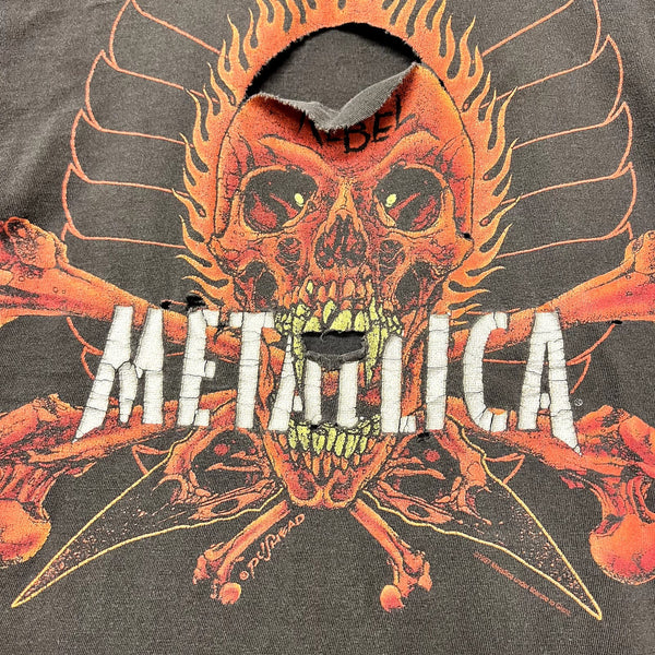 1997 Metallica Pushead Rebel Skull T-Shirt Size L