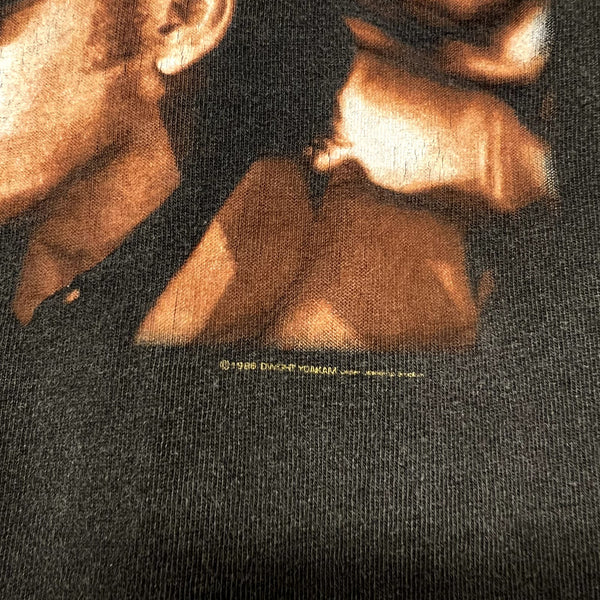 Vintage 1996 Dwight Yoakam Country Black Faded T-Shirt Size L USA Brockum