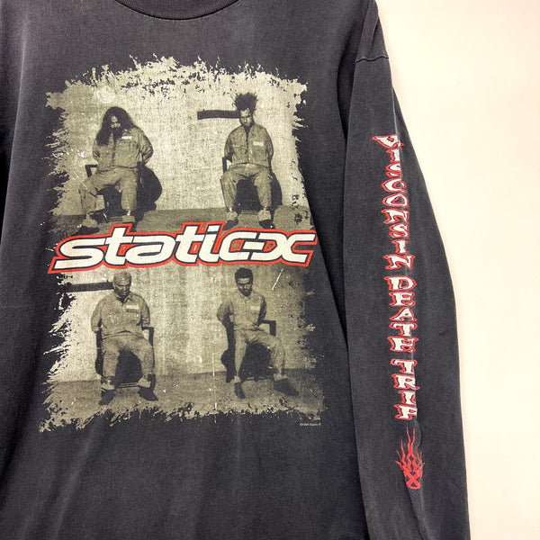 1999 Static-X Death Trip Longsleeve T-Shirt Size L