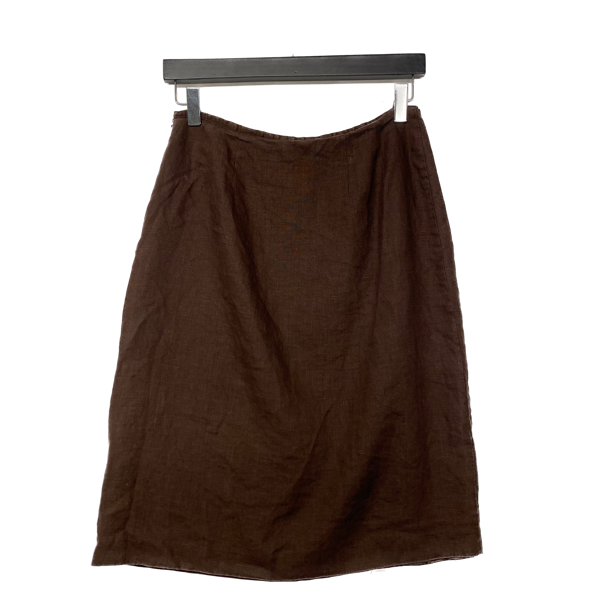 Womens Linen Mid Length Skirt Size 6