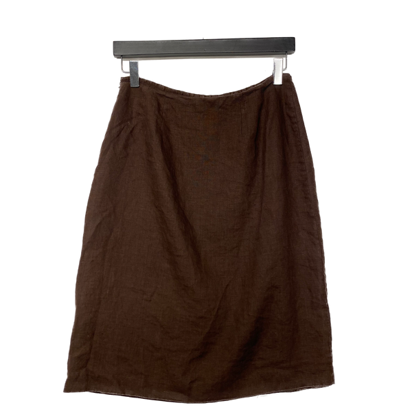 Womens Linen Mid Length Skirt Size 6