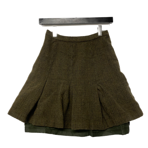 Womens Wool Pleated Mini School Girl Skirt Size 6