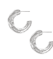 Stem Earrings Silver