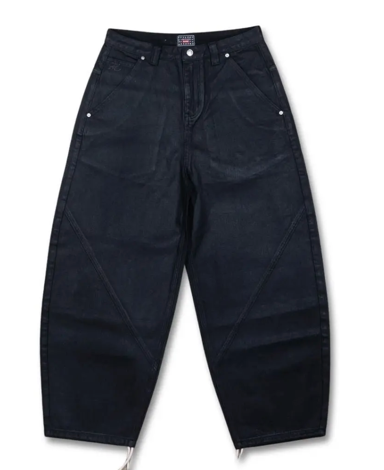 GONE Waxed Baggy Pants L