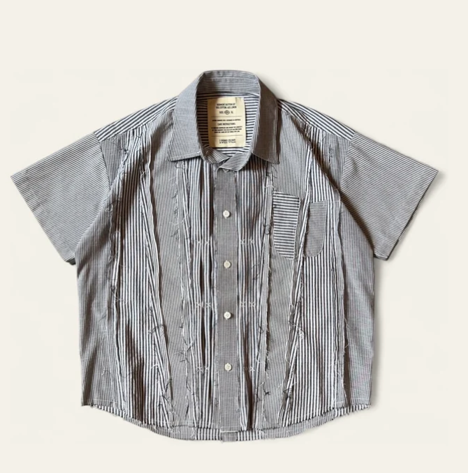 Segment Button-Up Size XL (Black)