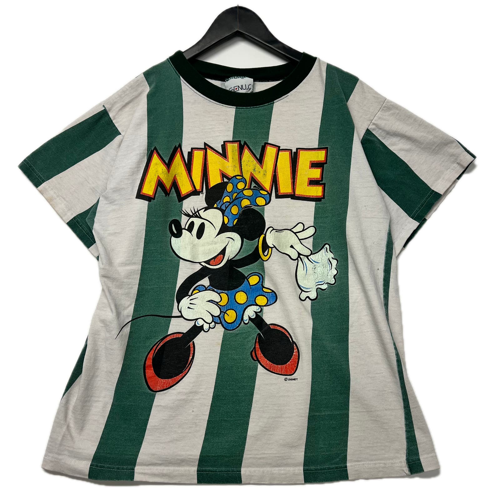 Vintage 90s Disney Minnie Mouse Stripped T-shirt Size M/L