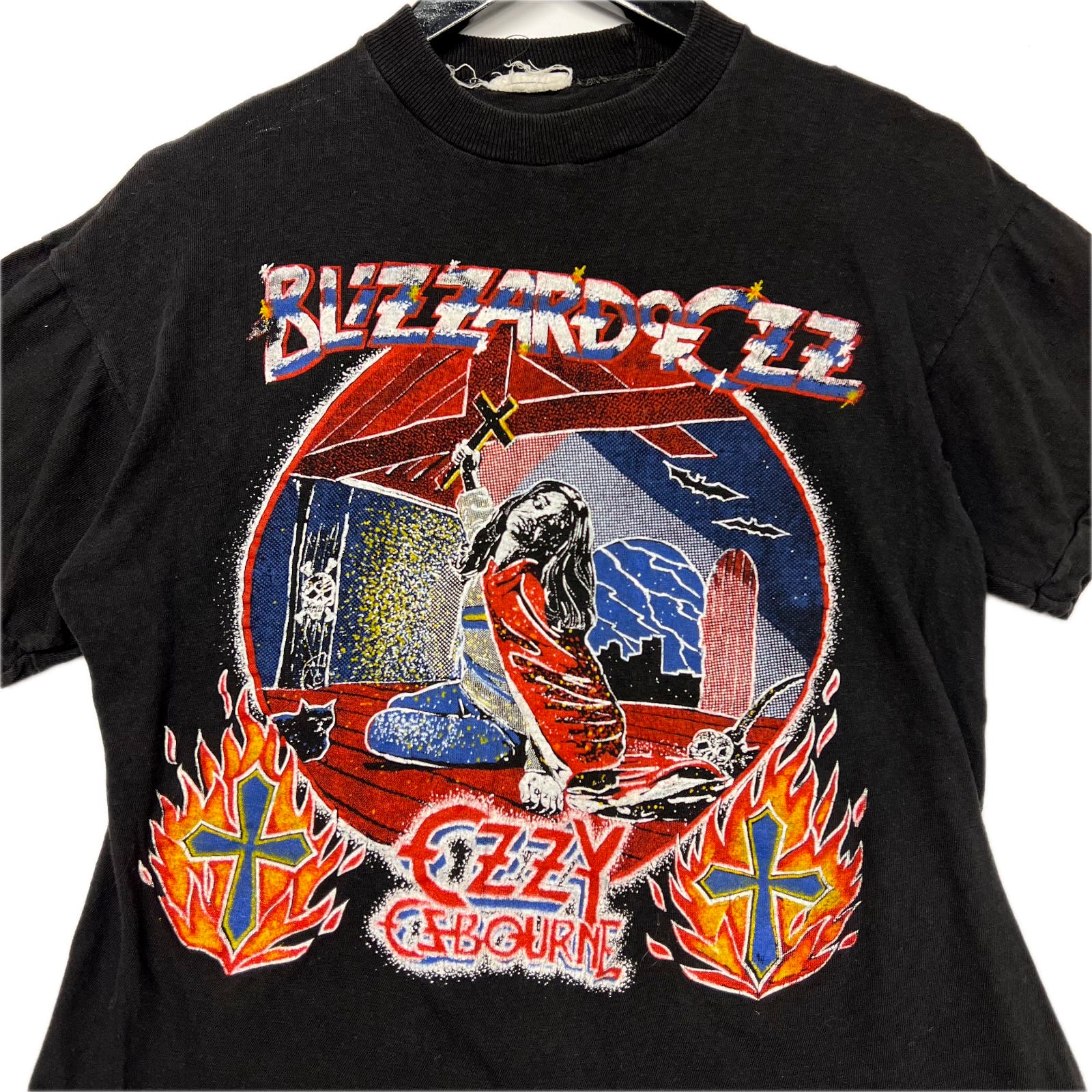 1980s Ozzy Osbourne Def Leppard T-Shirt Size M