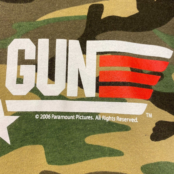 Vintage 2006 Top Gun Camo T-shirt Size L Movie Promo Paramount