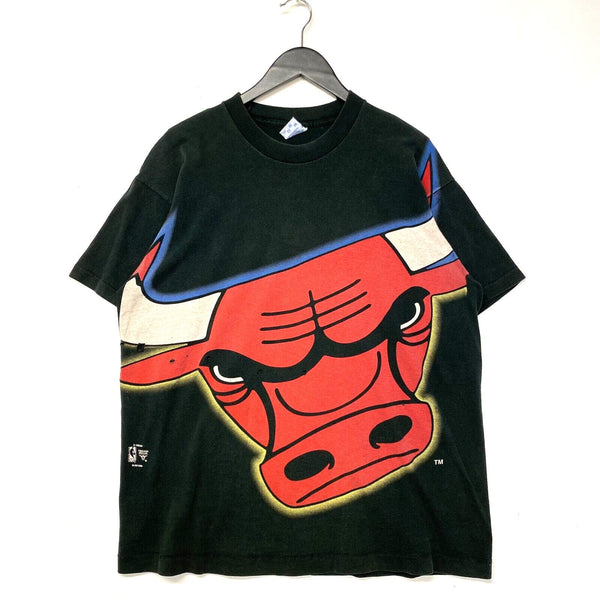 Vintage 90s NBA Chicago Bulls Black T-shirt Size L Salem