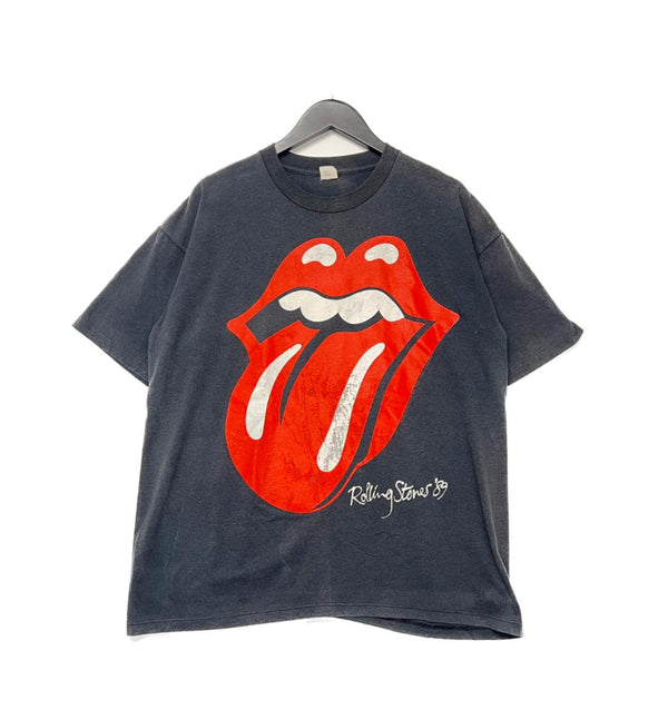 Vintage Rolling Stones 1989 North American Tour Black T-shirt Band Tee Size XL