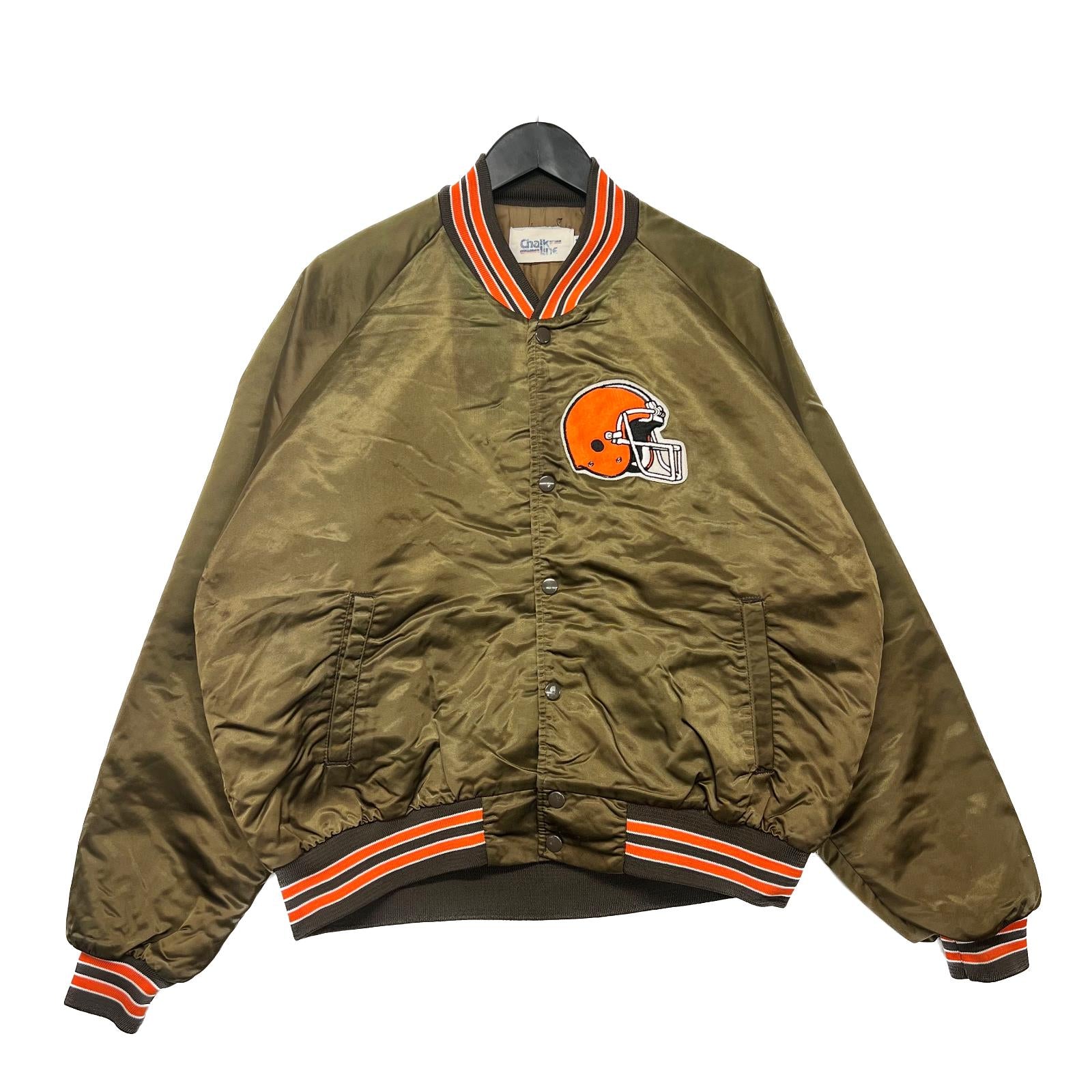 NFL Browns Satin Jacket Size XL
