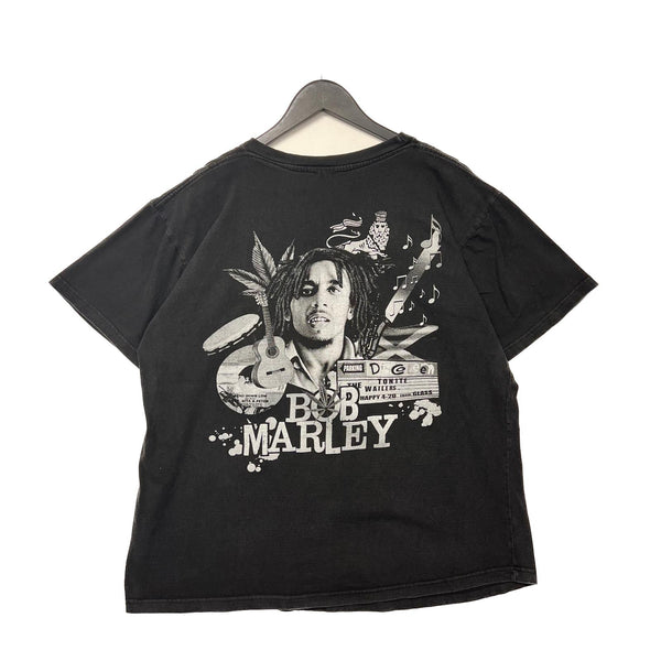 Bob Marley Black T-shirt Size XL Reggae Rap Tee Bootleg Style