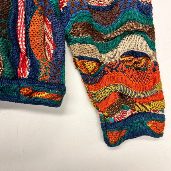 Vintage 90s Coogi Classic Pullover Sweater Multicolour Size S 3D Knit Australia