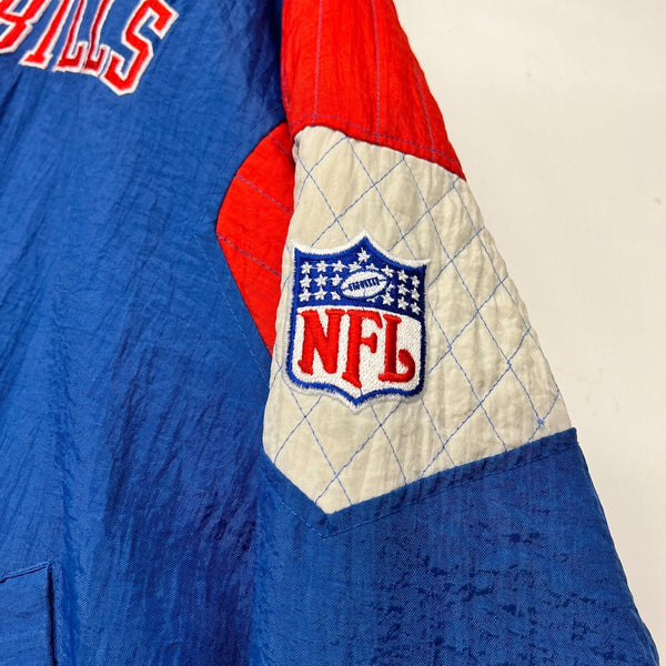 Vintage NFL Buffalo Bills 90s Zip-Up Hooded Winter Jacket Size XL Starter Tag