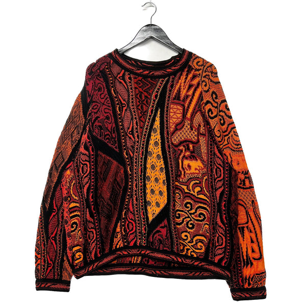 Vintage 90s Coogi Classic Pullover Sweater Muli-Colour Round Neck Style Size L