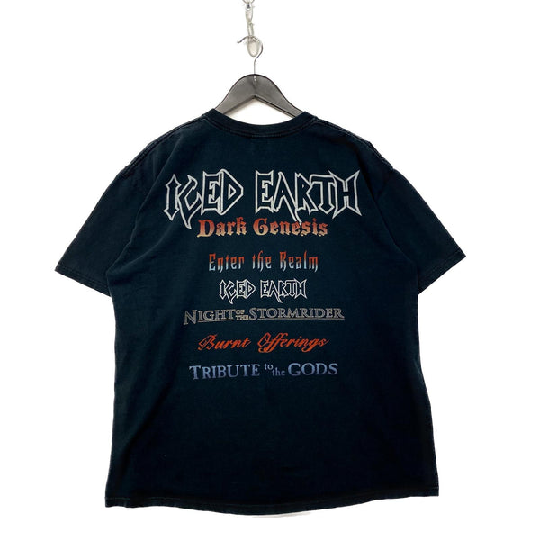 Vintage Iced Earth 90s Tour Black T-shirt Size XL Band Tee Anvil