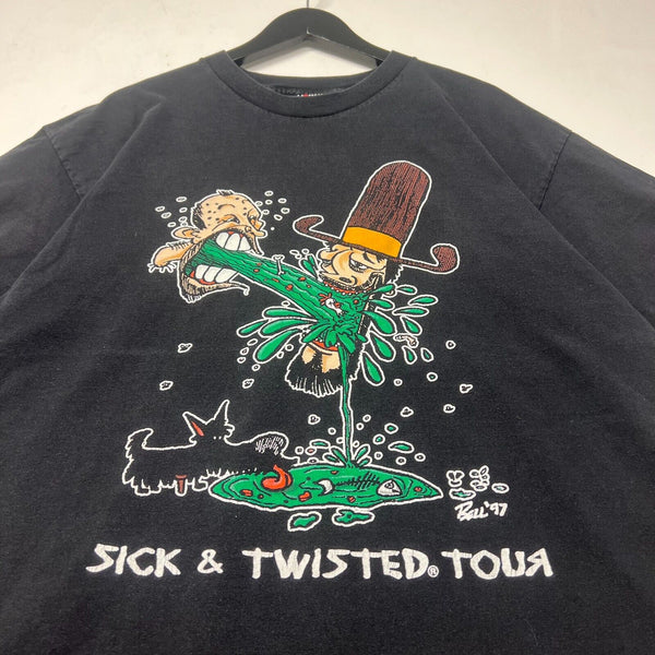 Korn Sick & Twisted Tour T-shirt Size XL